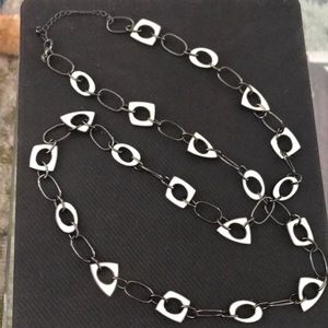 Lia Sophia Discontinued Black and White Necklace